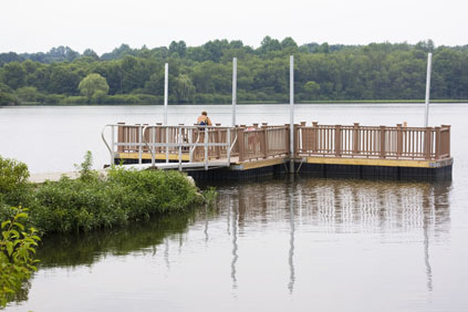 handicapped access pier at Goddard State Park